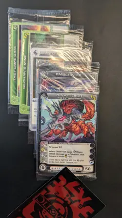 Chaotic Fire And Stone 3 Card Promo Lot Of 30x Sealed Packs - Image 2