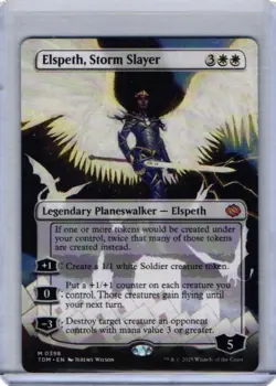 Elspeth, Storm Slayer (Borderless) Tarkir: Dragonstorm Regular - Image 1