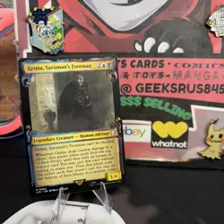 Grima Saruman's Footman 0464 Showcase Scrolls Lord of the Rings LP MTG COMMADER - Image 1