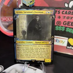 Grima Saruman's Footman 0464 Showcase Scrolls Lord of the Rings LP MTG COMMADER - Image 2