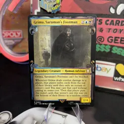 Grima Saruman's Footman 0464 Showcase Scrolls Lord of the Rings LP MTG COMMADER - Image 3