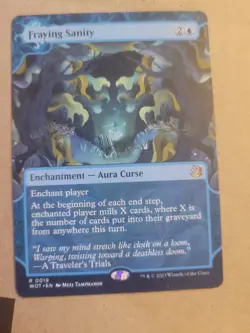 Fraying Sanity Wilds of Eldraine: Enchanting Tales #0019 MTG Maigc Blue Rare LP - Image 1