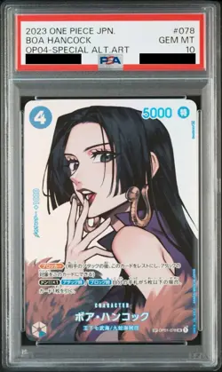PSA 10 Boa Hancock SP OP01-078 SR One Piece Card Kingdoms of Intrigue R Japanese - Image 1