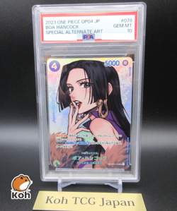 PSA10 Boa Hancock SP OP01-078 SR Kingdoms of Intrigue Japanese One Piece Card - Image 1