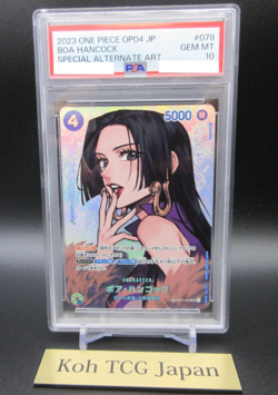 PSA10 Boa Hancock SP OP01-078 SR Kingdoms of Intrigue Japanese One Piece Card - Image 4