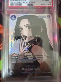 One Piece Boa Hancock OP01-078 SP ENGLISH PSA10 OP04 Kingdoms of Intrigue - Image 3
