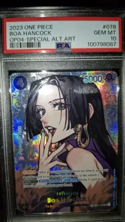Boa Hancock English (SP) OP01-078 Kingdoms of Intrigue PSA 10 - Image 3