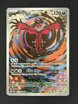 Yveltal 205/182 Illustration Rare IR Paradox Rift SV04 Pokemon Card NM - Image 1