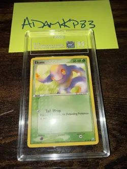 TAG 8.5 Pokemon Ekans 55/109 TRR EX Team Rocket Returns M+ - Image 1