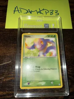 TAG 9 Pokemon Ekans 55/109 TRR EX Team Rocket Returns Mint - Image 1
