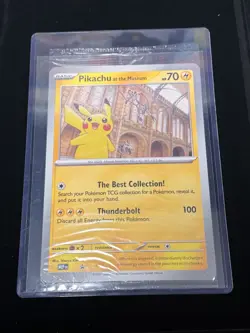 Pokemon Natural History Museum London Pikachu At The Museum Jumbo Sealed IN USA - Image 1