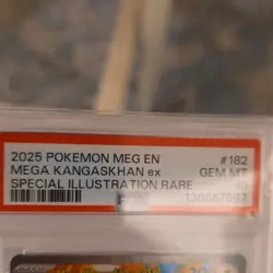 Pokemon Mega Kangaskhan ex Special Illustration Rare Holo Me01 #182 PSA 10 2025 - Image 3