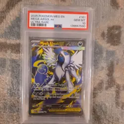 Pokemon Mega Absol ex Ultra Rare Holo Me01 Mega Evolution #161 PSA 10 2025 - Image 1