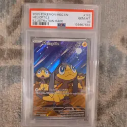 Pokemon Helioptile Illustration Rare Holo Me01 Mega Evolution #143 PSA 10 2025 - Image 1