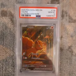 Pokemon Vulpix Illustration Rare Holo Me01 Mega Evolution #138 PSA 10 2025 - Image 1