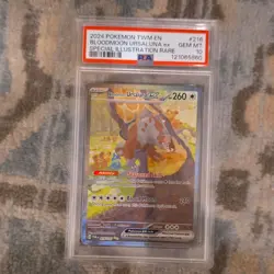 Pokemon Bloodmoon Ursaluna ex Special Illustration Rare Holo 216/167 PSA 10 2024 - Image 1