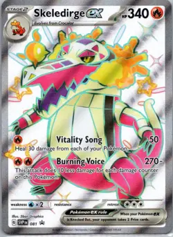 Pokemon TCG Skeledirge ex 81/215 Scarlet & Violet Black Star Promos NM - Image 1