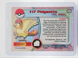 #17 PIDGEOTTO 1999 TOPPS CHROME POKEMON TV NORMAL Q2371 - Image 2