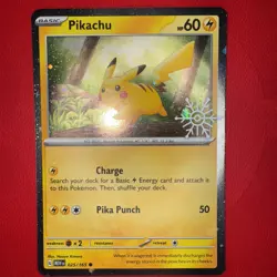 Pikachu 25/165 (Holiday Calendar) Stamped Pokemon Scarlet & Violet 151 - Image 1