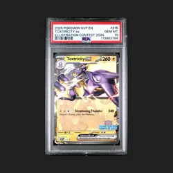 Toxtricity EX SVP 215 Illustration Contest 2024 Promo Pokemon TCG PSA 10 - Image 1