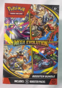 Pokemon TCG Mega Evolutions Booster Bundle (6 Booster Packs) New Factory Sealed - Image 2