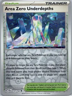 Pokemon Area Zero Underdepths SV07: Stellar Crown 131/142 NM Reverse Holo - Image 1