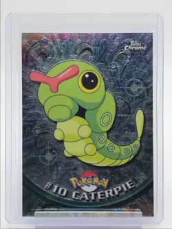 #10 CATERPIE 1999 TOPPS CHROME POKEMON TV BUG Q2371 - Image 1