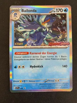 Pokemon Quaquaval SVP 005 - STAFF Holo Promo - Scarlet & Violet - Image 1