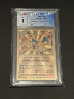 2021 POKEMON CELEBRATIONS METAL #4 CHARIZARD CGC 9 W/ Subgrades - Image 3