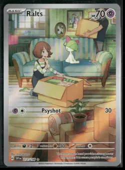2023 Pokemon Ralts Scarlet & Violet Base Illustration Rare Holo #211 - Image 1