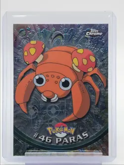 #46 PARAS 1999 TOPPS CHROME POKEMON TV BUG Q2371 - Image 1