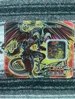 Yu-Gi-Oh 2008 5Ds Red Dragon Archfiend Collector Tin All 4 Packs Are Factory New - Image 1
