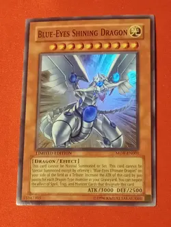 Yu-Gi-Oh! - Blue-Eyes Shining Dragon - Super Rare / Holo - MOV-EN001 Mint NM - Image 1