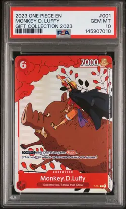 2023 ONE PIECE GIFT COLLECTION 2023 #001 MONKEY D. LUFFY PSA 10 - Image 1