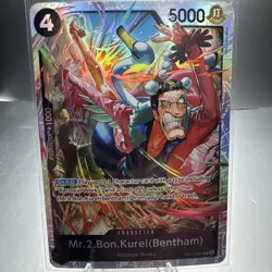 Mr.2.Bon.Kurei Bentham SR Super Rare OP14-091 One Piece TCG English - Image 1