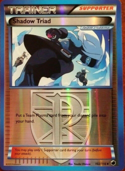 Shadow Triad 102/116 Plasma Freeze | Reverse Holo | NM | TCG - Image 1