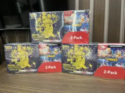 3x Pokemon Surging Sparks ETB & Booster Bundle Costco 2pack Sealed New IN HAND ✅ - Image 1