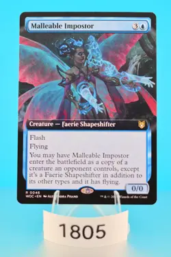 MTG Malleable Impostor Extended Art Commander: Wilds of Eldraine Regular #46 - Image 1