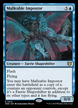 MTG Wilds of Eldraine Commander - Malleable Impostor - Image 1