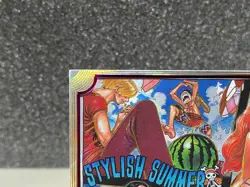 One Piece Anime Trading Card Comic Book Cover Design Card Luff Nami Summer # 13 - Image 2