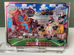One Piece Anime Trading Card Comic Book Cover Design Card Luff # 3 Football - Image 1