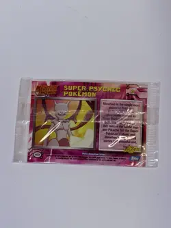 Pokemon Card Super Psychic Mewtwo Strikes Back Foil Promo Topps SEALED Vintage - Image 2