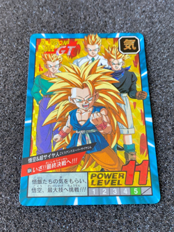 Bandai 1996 Dragon Ball GT Collectable CCG Card Hidden Prism Insert Saiya 804 - Image 5