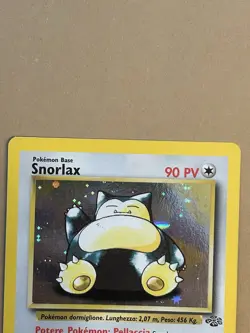 1999 Pokemon Jungle Snorlax 11/64 Holo Rare Italian Card - NM - Image 3