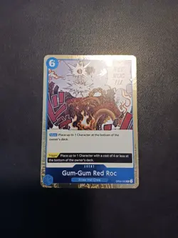 One Piece Card Game TCG Gum-Gum Red Roc OP04-056 Rare M/NM Condition - Image 1