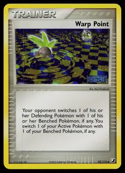 Pokemon Card - Warp Point Unseen Forces 93/115 Uncommon Reverse Holo Stamped - Image 1