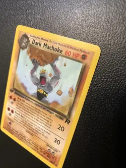 Dark Machoke 40/82 Team Rocket 1st First Edition Pokemon Card In NM Condition - Image 4