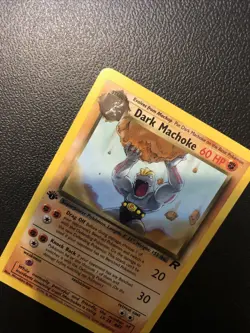 Dark Machoke 40/82 Team Rocket 1st First Edition Pokemon Card In NM Condition - Image 5