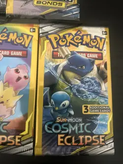 Pokemon Sun & Moon 3 Additional Cards Lot Of 7 Packs, Team Up Cosmic Eclipse - Image 5