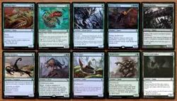 Set 10 Green Deathtouch Creatures *NM* English Magic EDH Group MTG Commander - Image 1